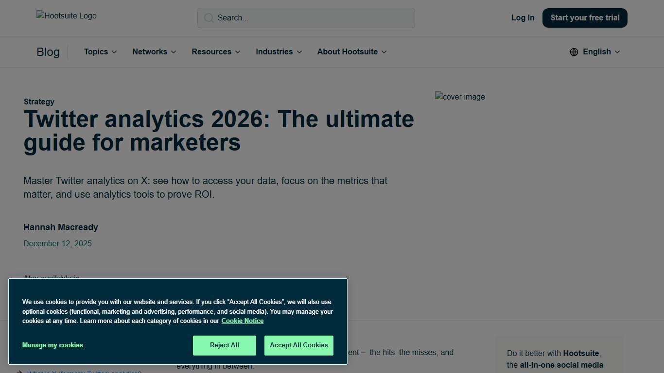 Twitter analytics 2026: The ultimate guide for marketers